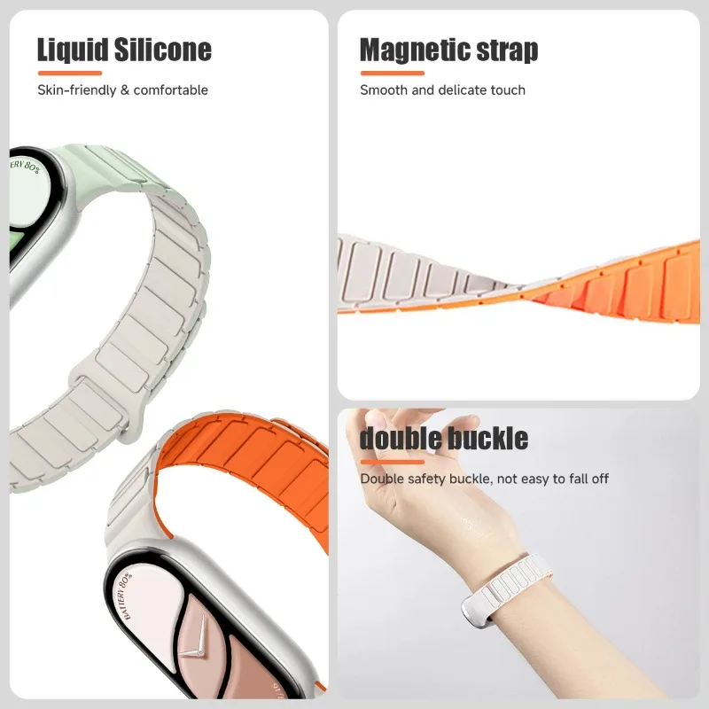 샤오미 밴드 10 스트랩 9 8 NFC 브레이슬릿 부드 - Silicone Band Women 리뷰 및 가격